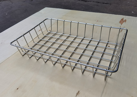Good price Stacking Stainless Steel 316 Rectangular Wire Mesh Basket Food Grade Customized Size Bread online
