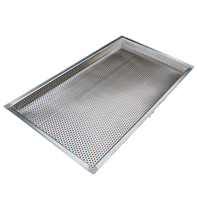 Stackable Perforated Stainless Steel Tray Food Grade Rectangle Baking Tray stackable-perforated-stainless-steel-tray-food-grade-rectangle-baking-tray